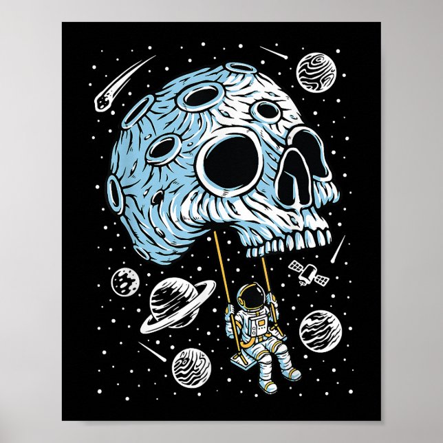 Astronauta Espacio Ultraterrestre Arte Dibujar Sku (Frente)