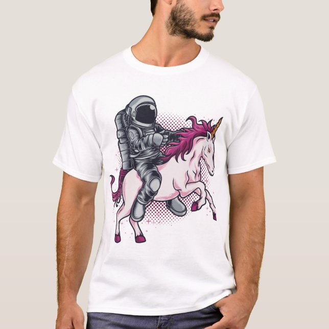 Astronauta montando un Gorra de camisetas de Unico (Anverso)