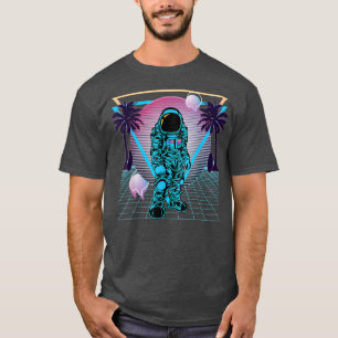 Astronauta Retro Vaporwave 80 Camiseta estética