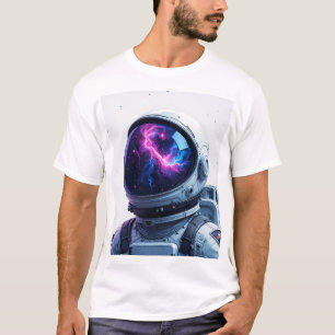 Astronauta soñadora - Minimalista camiseta espacia
