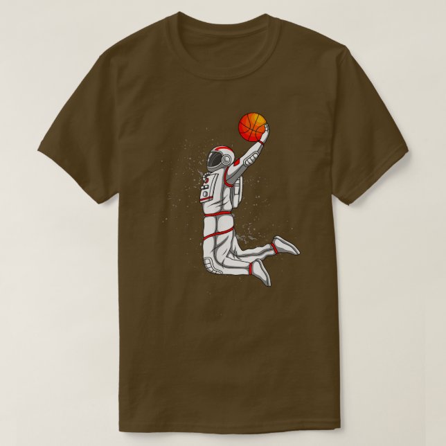 Astronauta tomando una camiseta de baloncesto (Diseño del anverso)
