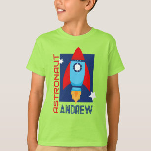 Astronauta verde Lime Nombre Camisa Fiesta de cohe