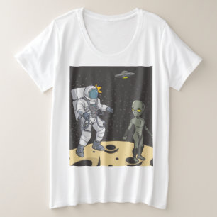 Astronauta y extranjera