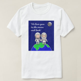 Astronautas abuelos de camiseta de hombres por Jo 