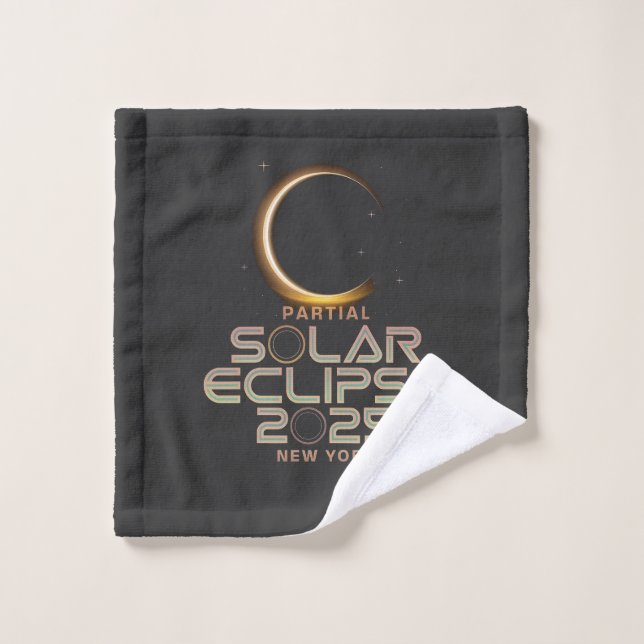 Astronomía de 2025 con eclipse solar parcial (Toallita)