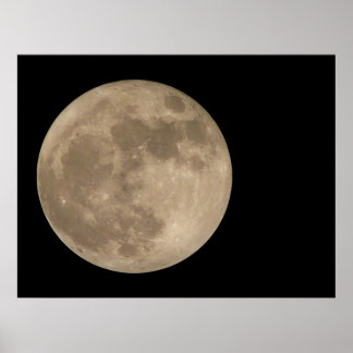 Astronomía de la impresión lunar Poster de la luna