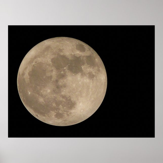 Astronomía de la impresión lunar Poster de la luna (Frente)