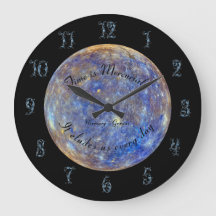 Astronomía del planeta mercurio Reloj de pared acr