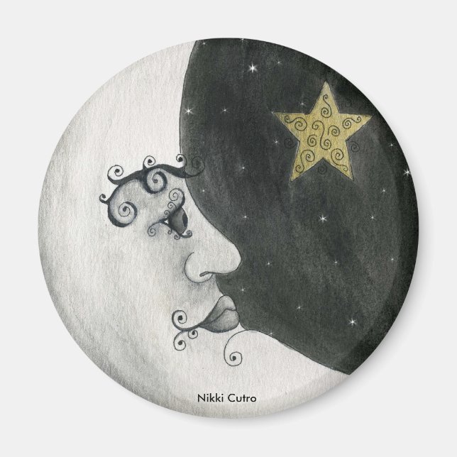 Astronomía - imán lunar (Frente)