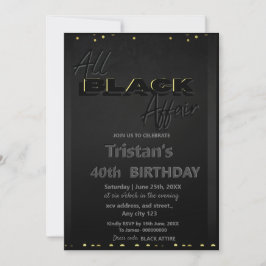Asunto de Todos Negros Invitación