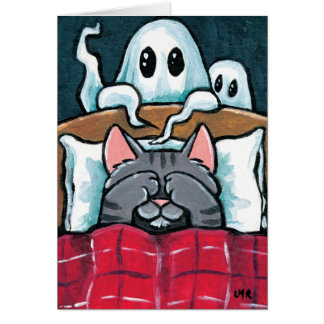 Asustado de gato de Tabby de los fantasmas en el
