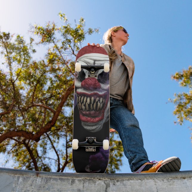 Asustado payaso malvado Skateboard (Exterior 1)