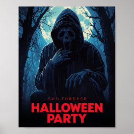 Asustado Poster de Halloween - Espeluznante arte d