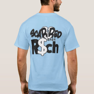 Asustados y ricos, camisetas delanteras y traseras