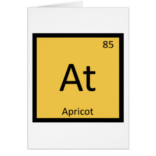 At - Química de la Fruta del Albaricoque Símbolo d