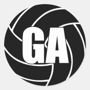 Ataque con gol de Netball, GA, Pegatinas del equip