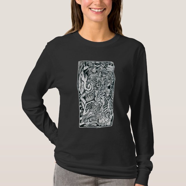 Ataque de ansiedad de Brian Benson, camiseta negra (Anverso)