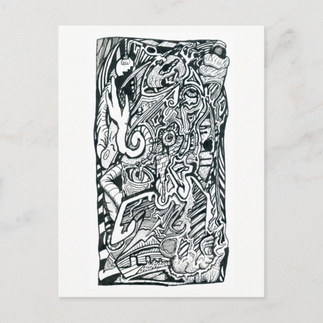 Ataque de ansiedad de Brian Benson, postal (Anverso)