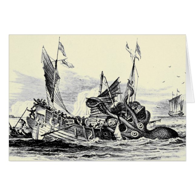 ¡Ataque de Kraken! Tarjeta (Anverso (Horizontal))