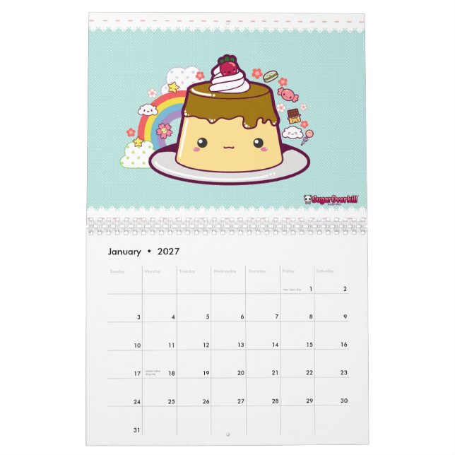 ¡Ataque de la comida de Kawaii! Calendario 2011 (Jan 2027)