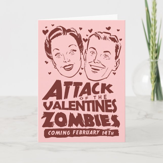 Ataque de los zombis de las tarjetas del día de (Anverso)
