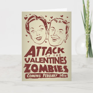 Ataque de los zombis de las tarjetas del día de