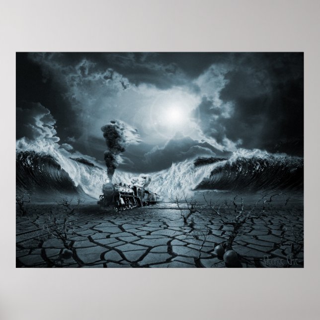 Ataque de pánico o ansiedad PTSD, impresión surrea (Frente)