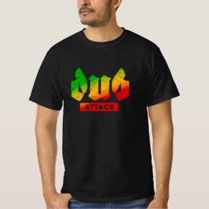Ataque Dub Rasta Colores Reggae Camiseta