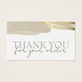 Ataques de pincel de pintura de oro gracias tarjet