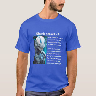 Ataques de tiburón (v2 oscuro) camiseta