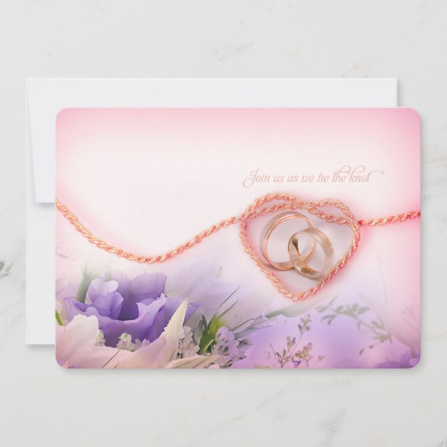 atar la invitación a la boda Knot (Anverso)