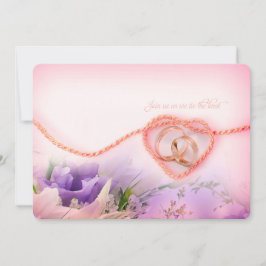 atar la invitación a la boda Knot