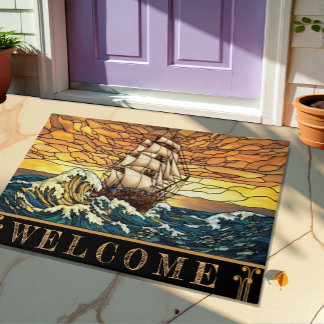 Atardecer, Alfombra Náutica, Barco Oceánico, Arte 