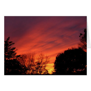 Atardecer antes de la tormenta ~ tarjeta