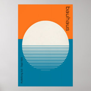 Atardecer - Arte impreso inspirado en Bauhaus – Ge