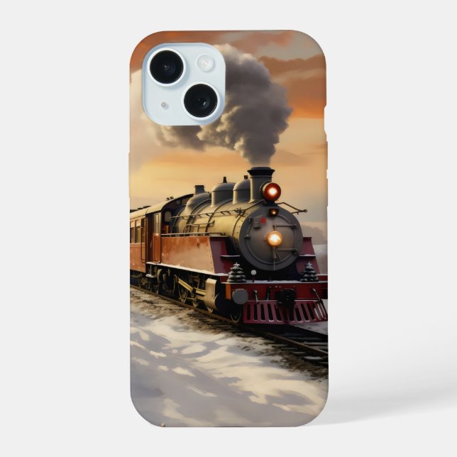 Atardecer de invierno y tren (Reverso )