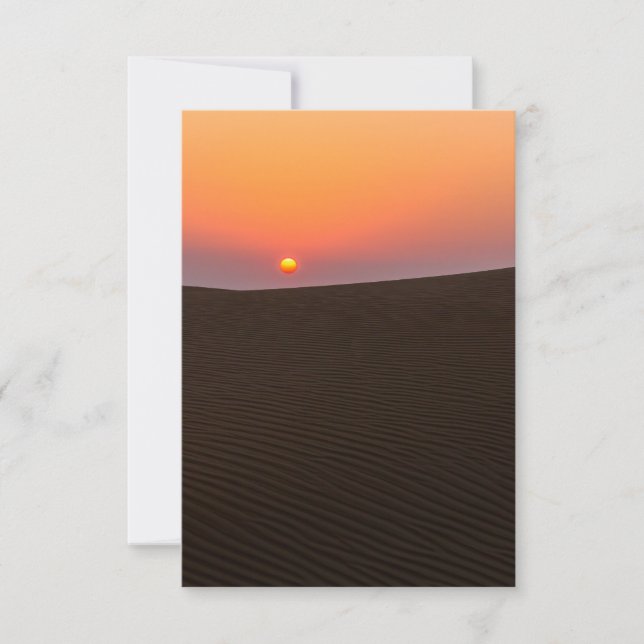 Atardecer del desierto en Dubai (Anverso)