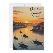 Atardecer del Duero Portugal Invitación de viaje A