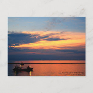 Atardecer del puerto de Noto Wajima: postal
