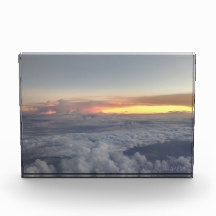 Atardecer desde arriba en el bloque nocturno de fo