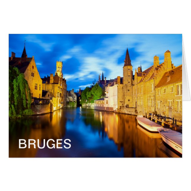 Atardecer en Brujas. Bélgica (Anverso (Horizontal))