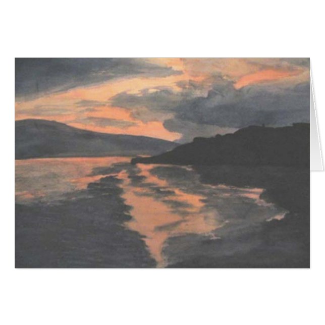 Atardecer en el agua (Anverso (Horizontal))