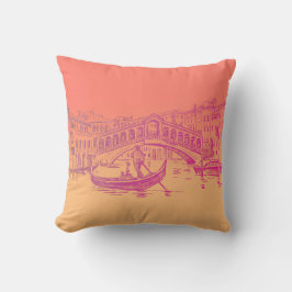 Atardecer en el Cojín decorativo de Italia