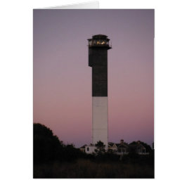 Atardecer en el faro de la isla de Sullivan, SC