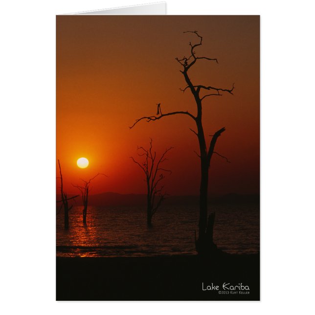 Atardecer en el lago Kariba_card (Frente)