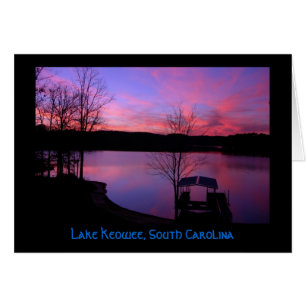 Atardecer en el lago Keowee (Título)