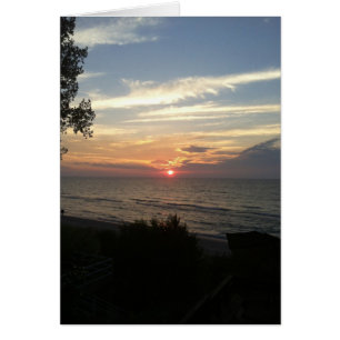 Atardecer en el lago Michigan