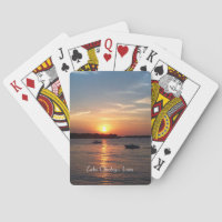Atardecer en el lago Okoboji, Cartas para jugar en
