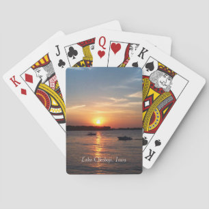 Atardecer en el lago Okoboji, Cartas para jugar en