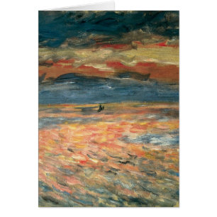 Atardecer en el mar por Pierre Renoir, Bella Artes